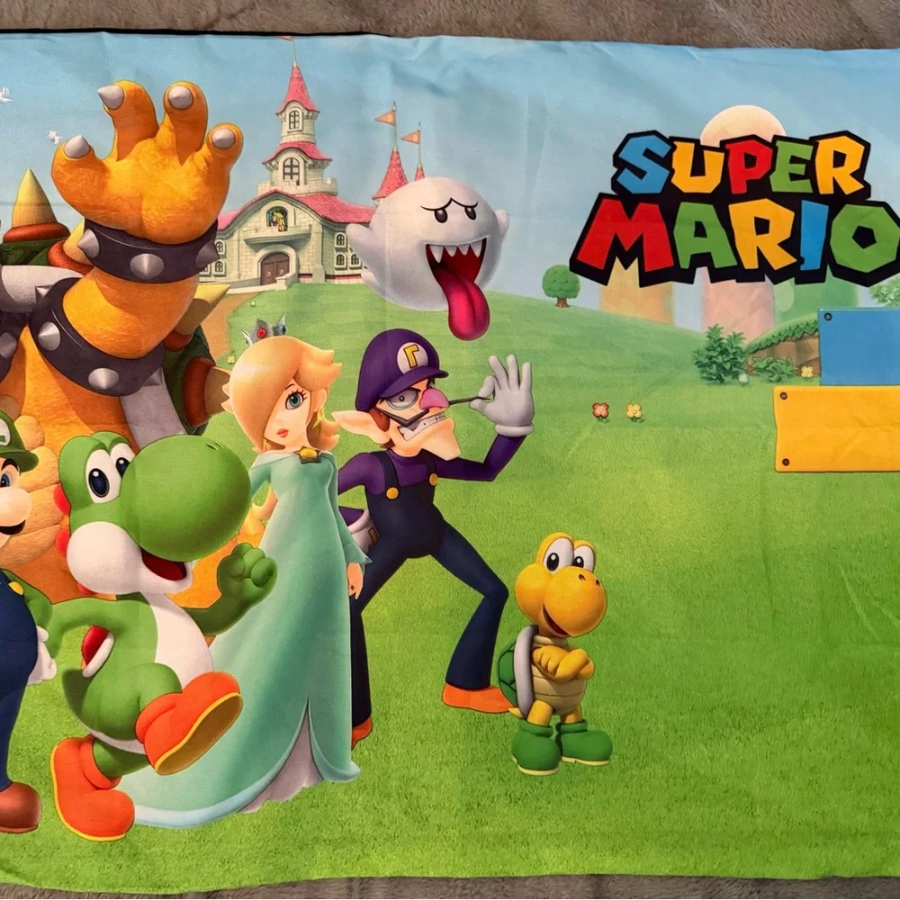 Nintendo Super Mario Zippered Body Pillow Case/Cover
